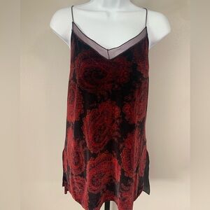 Free People Black and Red Camisole